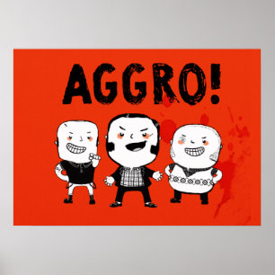 Póster ¡Los muchachos del AGGRO no temen!