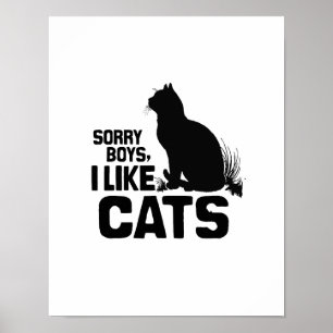 PÓSTER LOS MUCHACHOS TRISTES TENGO GUSTO DE LOS GATOS -