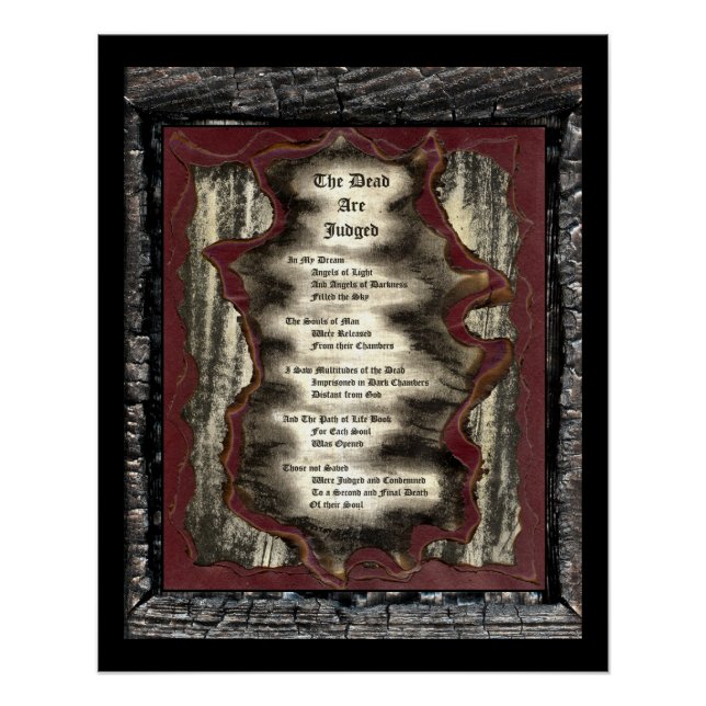 Póster Los muertos son juzgados (Anverso)