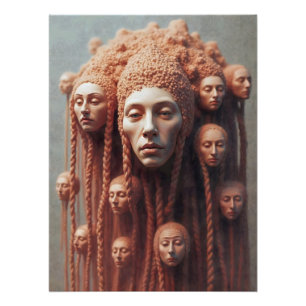 Póster Los múltiples rostros