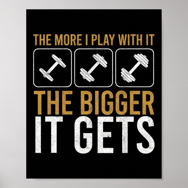 Póster Los músculos se vuelven más grandes Gimnasio de Co (Frente)