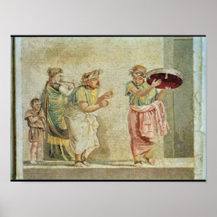 Póster Los músicos de la calle, c.100 A.C.