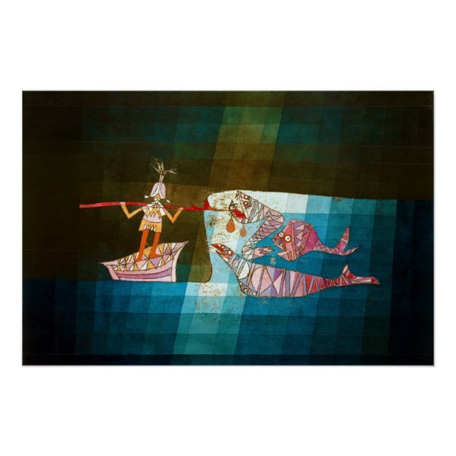Póster Los navegantes, Paul Klee (Anverso)