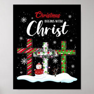 Póster Los navidades comienzan con el Cristo de los hombr