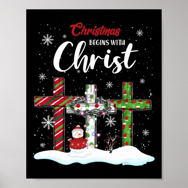 Póster Los navidades comienzan con el Cristo de los hombr (Frente)