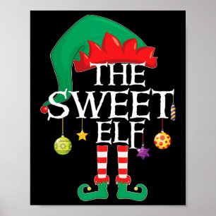 Póster Los Navidades de la brigada de elfos dulces coinci