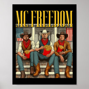 Póster Los Navidades de Trump McFreedom son divertidos y