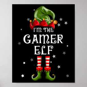 Póster Los Navidades divertidos del jugador Elf que coinc