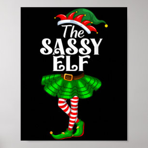 Póster Los Navidades graciosos de Sy Elf Xmas coinciden c