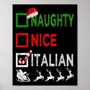 Póster Los Navidades italianos de Ntrina Niza Pajamas Fun