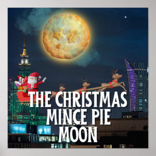 Póster Los Navidades Mince Pie Moon