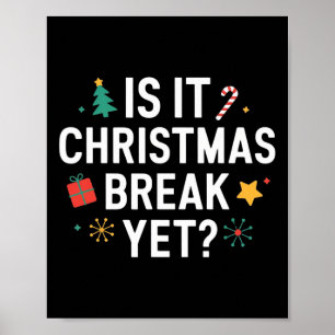 Póster ¿Los Navidades rompen, pero divertida, enseñanza d