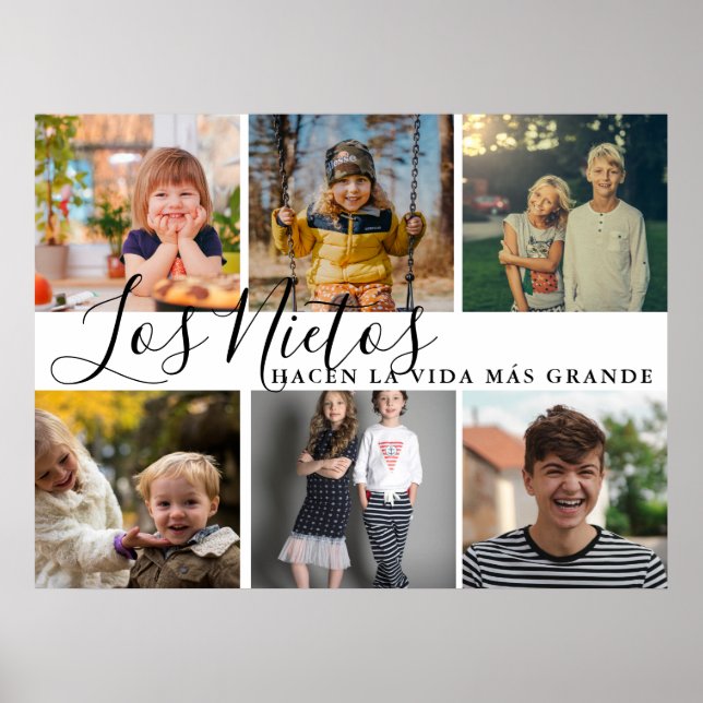 Póster Los nietos hacen la vida más grande regalo (Frente)