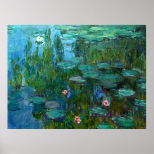 Póster Los ninféas de Claude Monet