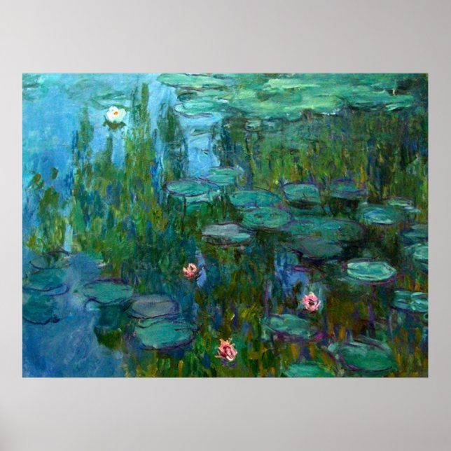 Póster Los ninféas de Claude Monet (Frente)