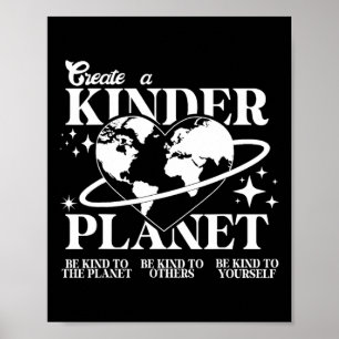 Póster Los niños adoran el Día de la Tierra y crean un ni