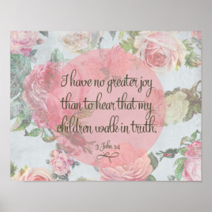 Póster Los niños caminan en la verdad