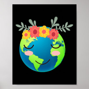 Póster Los niños dan idea del Día de la Tierra