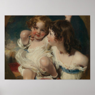 Póster Los niños de Calmady (Emily, 1818-1906, y Laura)
