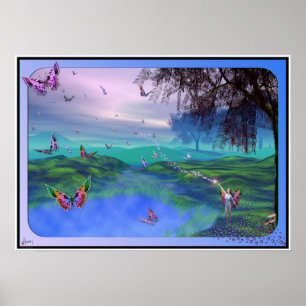 Póster Los Niños de la Hada Mariposa - versión 2,0