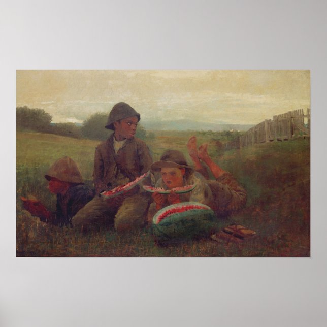 Póster Los niños de la sandía, 1876 (Frente)