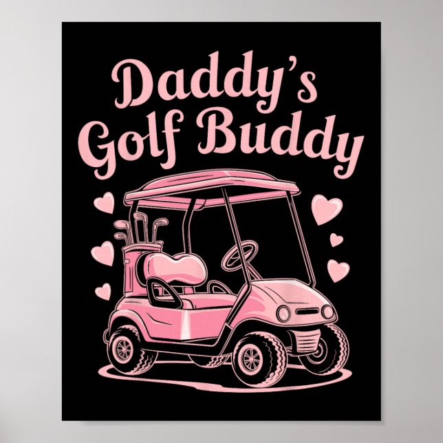Póster Los niños de papi de golf Golfer Dad Chicas (Frente)