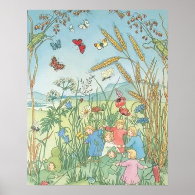 Póster Los niños de raíz Sibylle Von Olfers (Frente)