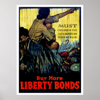 Póster Los niños deben morir ~ comprar más bonos de liber