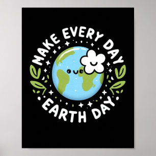 Póster Los niños del Día de la Tierra, todos los días