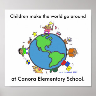 Póster Los niños hacen el mundo/personalizan/vera Trembac