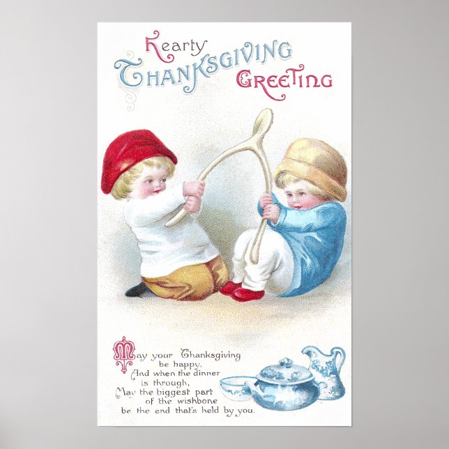 Póster Los niños se agarran en el gigante Día de Acción d (Frente)