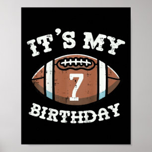 Póster Los niños son mi séptimo cumpleaños, fútbol americ