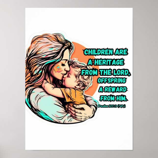 Póster Los niños son patrimonio del Señor (Frente)