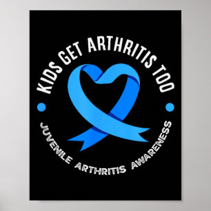 Póster Los niños también tienen artritis Conciencia de la