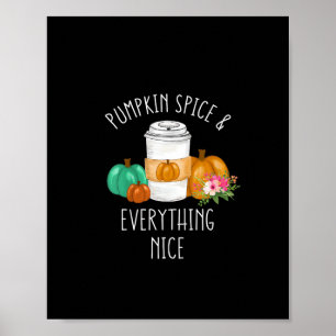 Póster Los Niños Tiran Especias De Calabaza Y Todo Lo Bon
