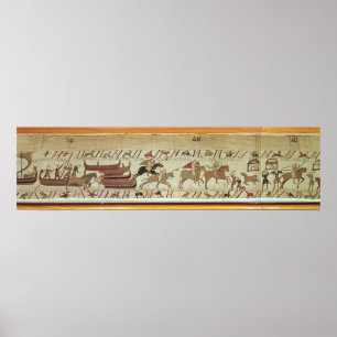 Póster Los normandos desembarcan en Pevensey y los