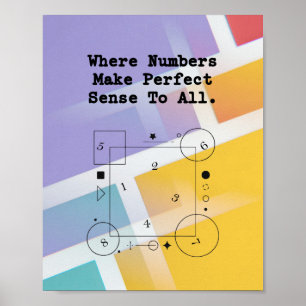 Póster Los números tienen sentido   Claridad matemática p
