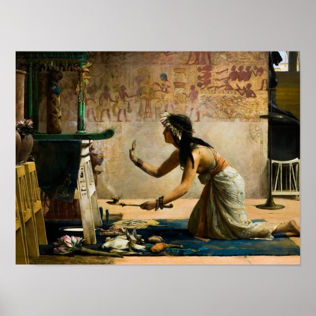 Póster Los obsequios de un gato egipcio, 1886 (Frente)