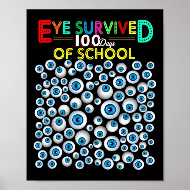 Póster Los Ojos Sobrevivieron 100 Días De Estudiantes Esc (Frente)
