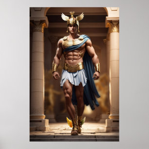 Póster Los olímpicos: Hermes, mensajero de los dioses