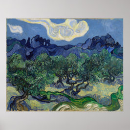 Póster Los olivos de Vincent Van Gogh