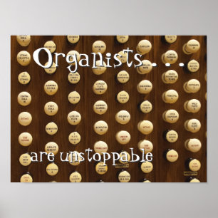 Póster Los organistas son imparables