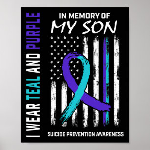 Póster Los Padres En Memoria De La Conciencia Del Suicidi
