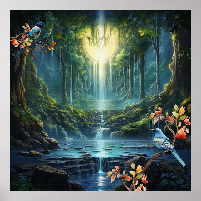 Póster Los paisajes de nuestras cataratas del mundo (Frente)