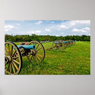 Póster Los paisajes del parque militar de Shiloh en Shilo