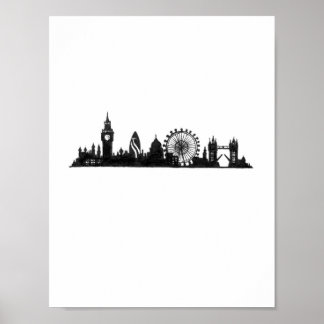 Póster Los paisajes urbanos: Londres