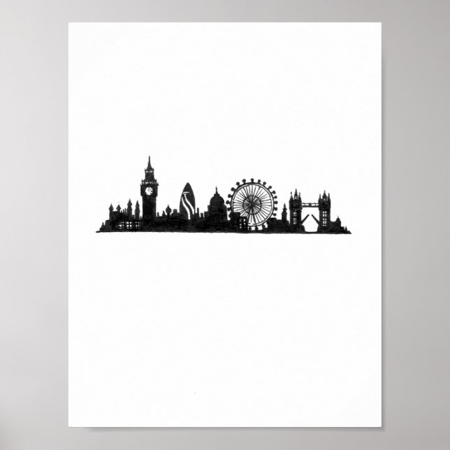 Póster Los paisajes urbanos: Londres (Frente)