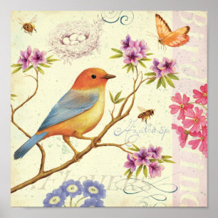 Póster Los pájaros y las abejas