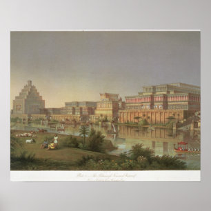 Póster Los palacios de Nimrud restaurados, una reconstruc