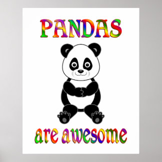 Póster Los pandas son increíbles